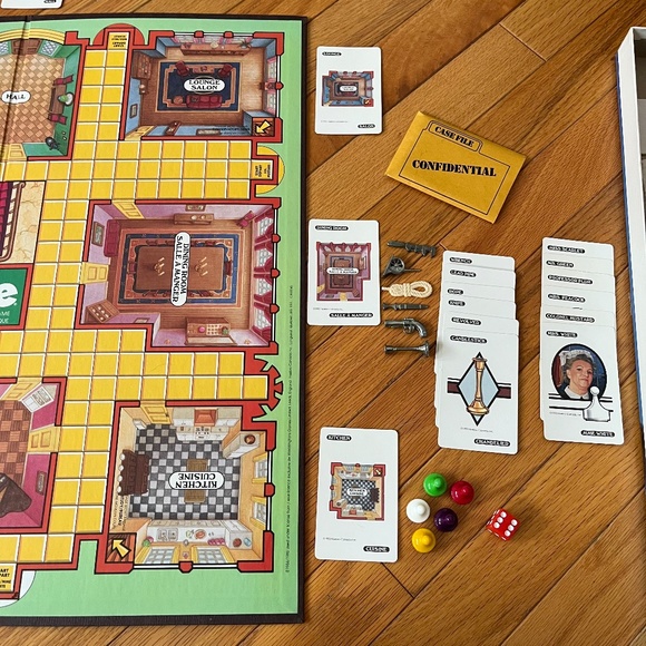 Vintage 90s Clue Parker Brothers Board Game - Picture 5 of 8